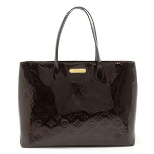Louis Vuitton Vernis Wilshire Tote Bag Shoulder Patent Calfskin Amarante